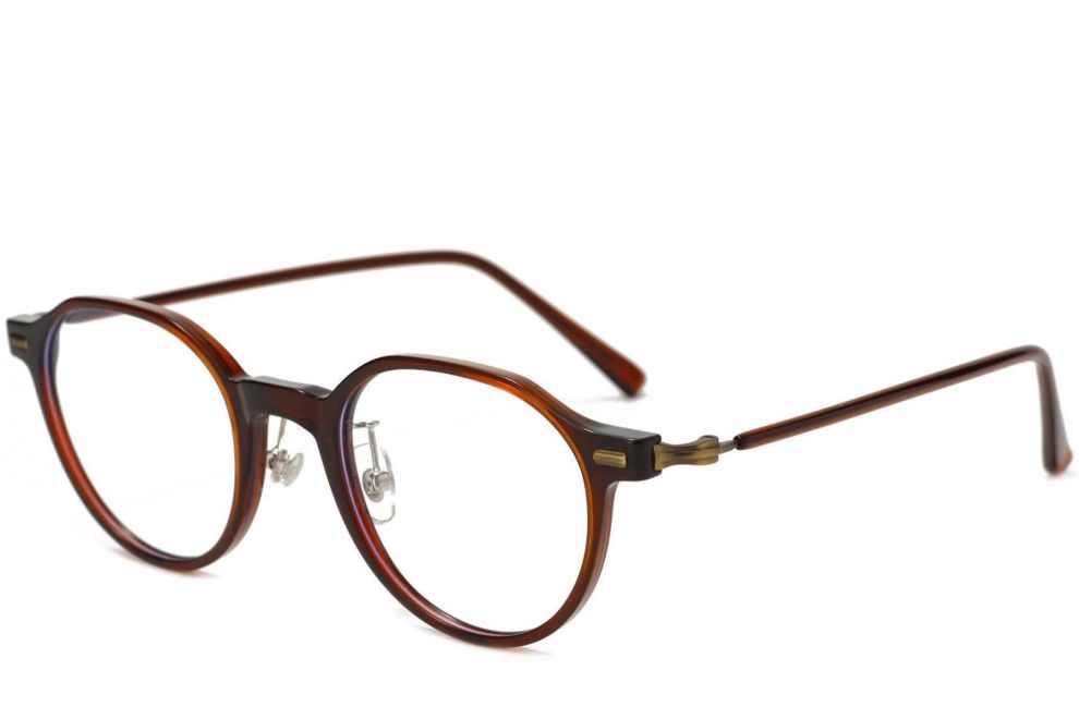 Oval Brown TR90 Glasses #BS1025-0016