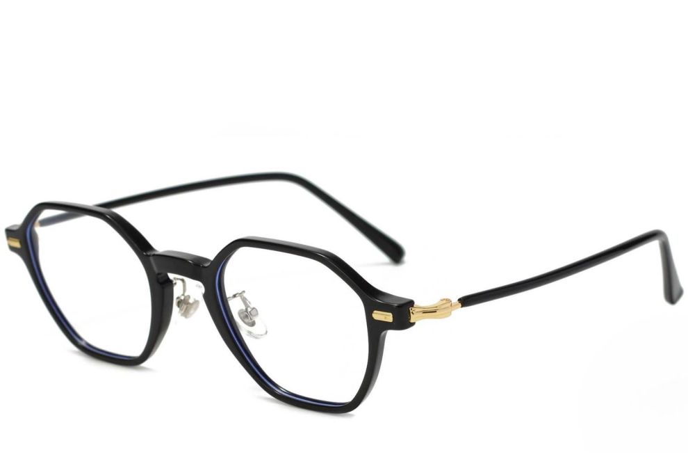 Geometrische zwarte TR90-bril #BS1025-0019