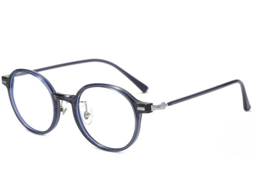 Round Grey TR90 Glasses #BS1025-0027