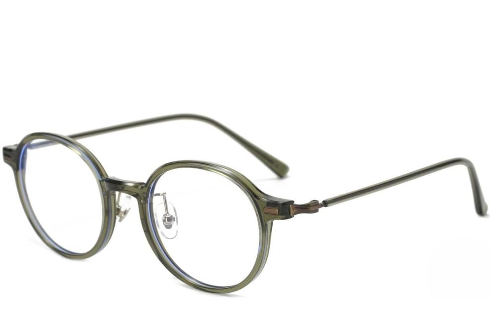 Round Green TR90 Glasses #BS1025-0029