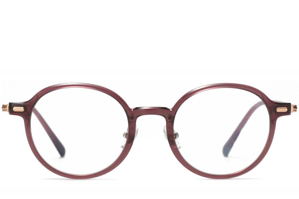 Gafas redondas TR90 moradas #BS1025-0030