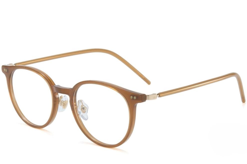 Oval Brown TR90 Glasses #BS1025-0034