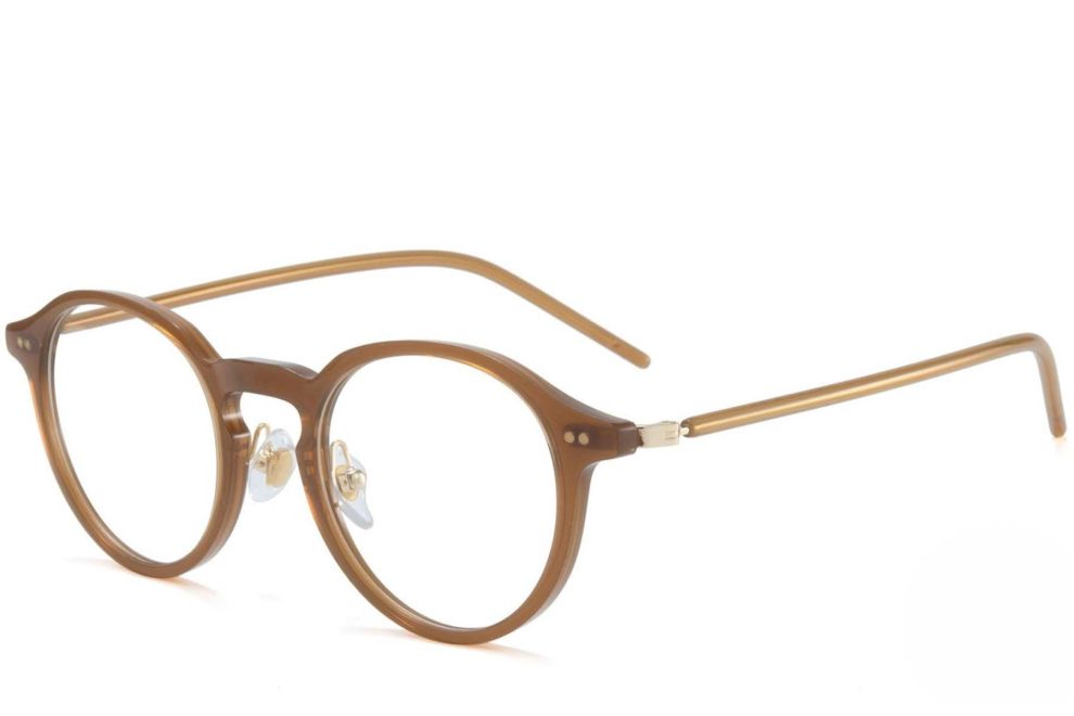 Gafas redondas TR90 marrones #BS1025-0056