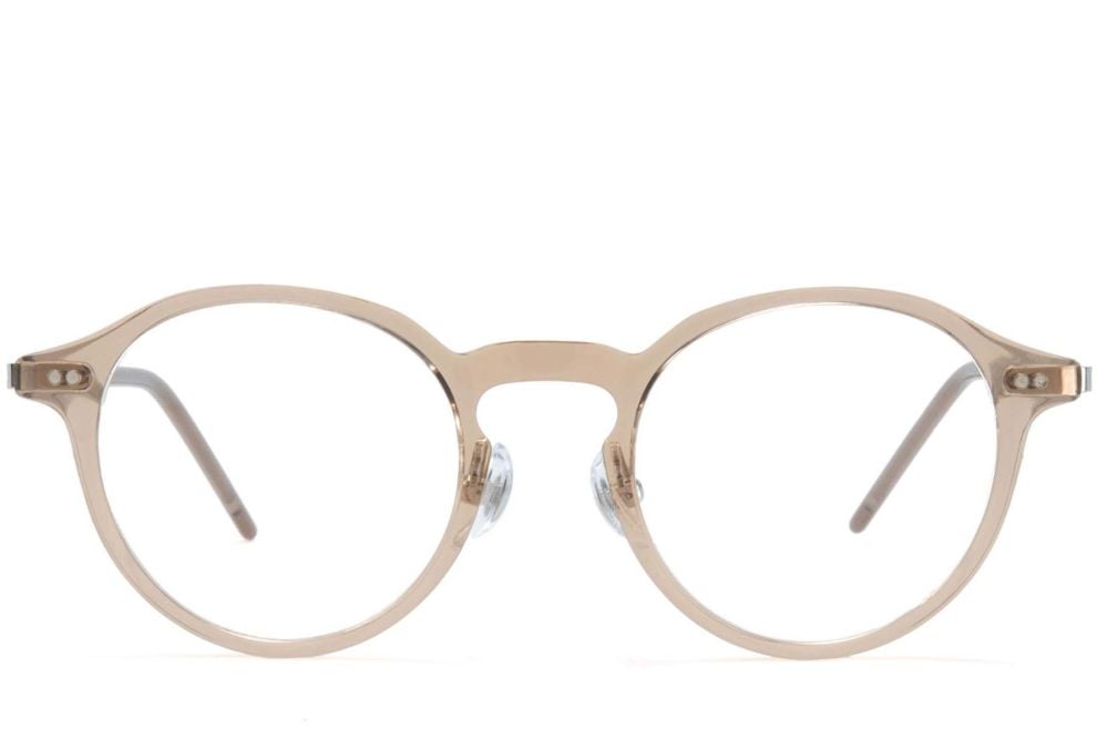 Round Brown TR90 Glasses #BS1025-0059