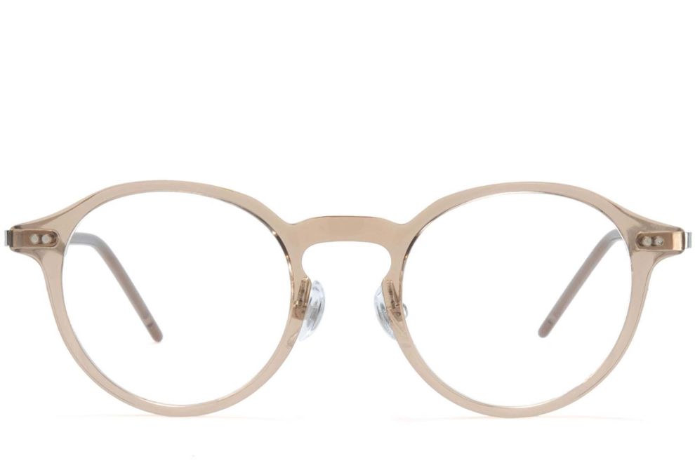 Runde braune TR90-Brille #BS1025-0059