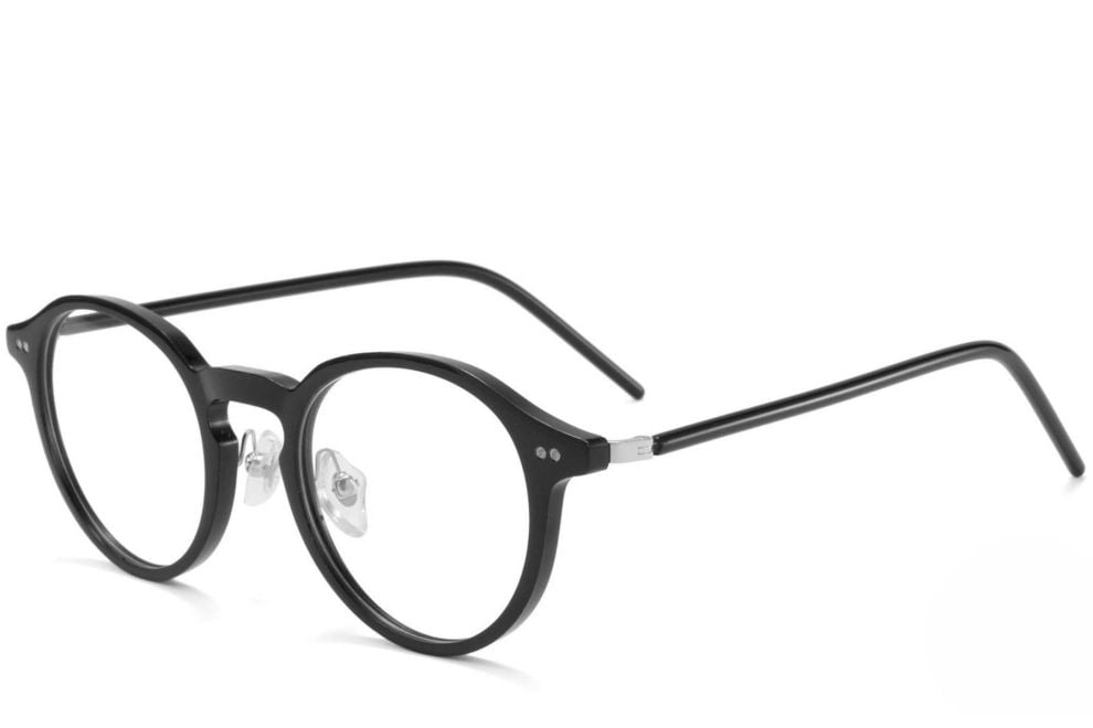 Round Black TR90 Glasses #BS1025-0060