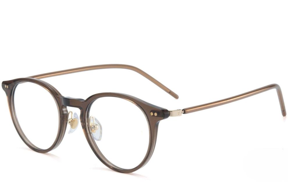 Gafas ovaladas TR90 marrones #BS1025-0069