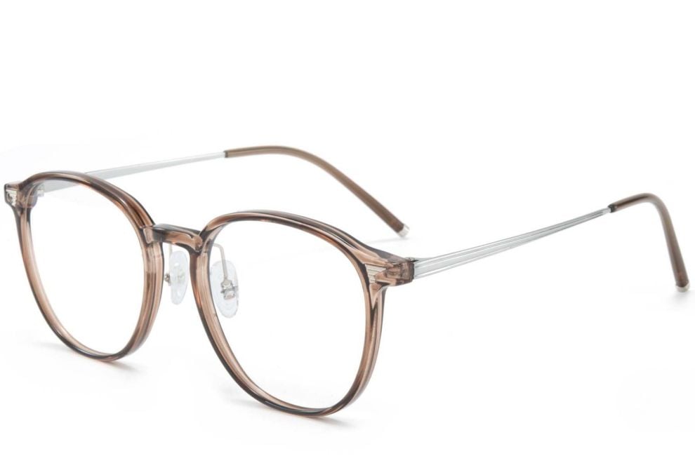 Rectangular Brown TR90 Glasses #BS1025-0077