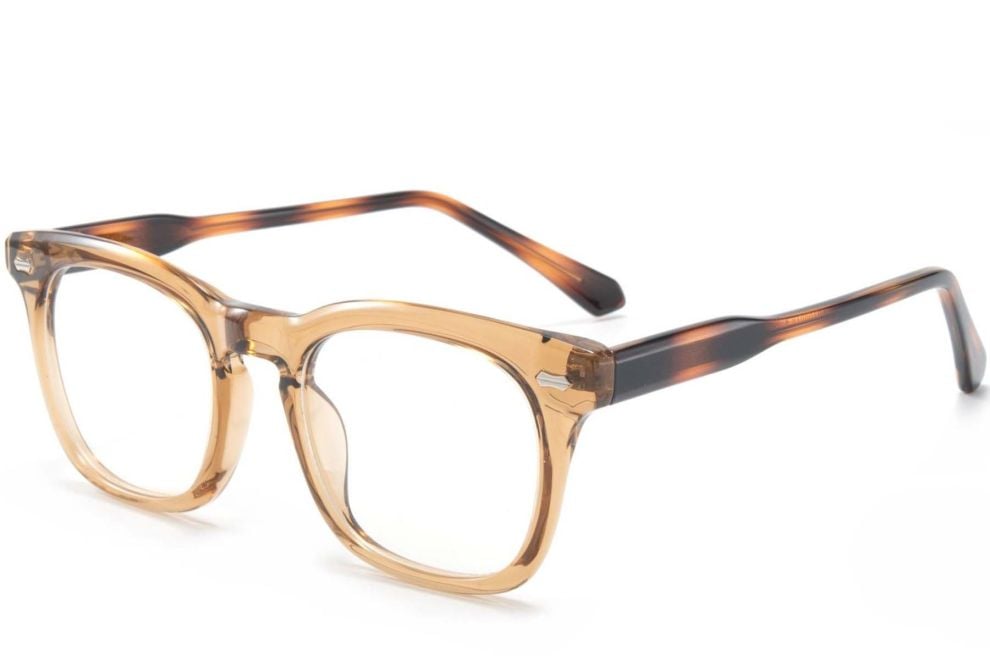 Rectangular Brown TR90 Glasses #BS1025-0083