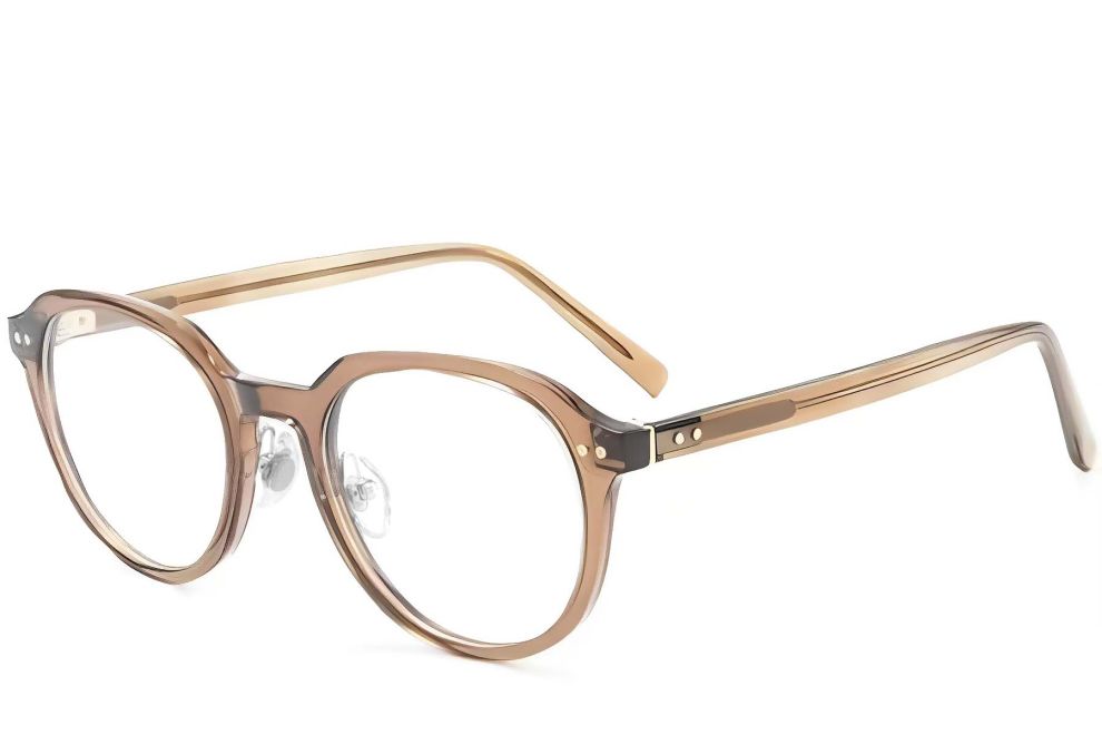 Oval Brown TR90 Glasses #BS1025-0087
