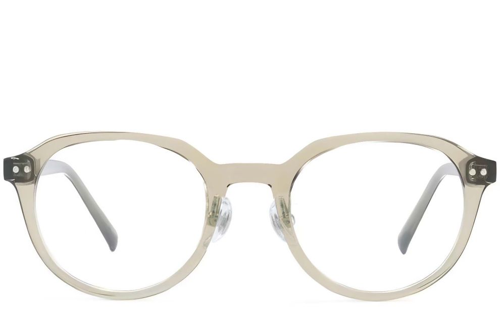 Lunettes ovales vertes TR90 #BS1025-0088