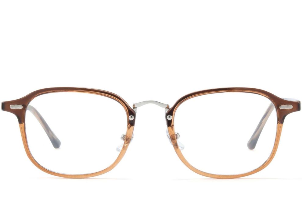 Rectangular Brown TR90 Glasses #BS1025-0093