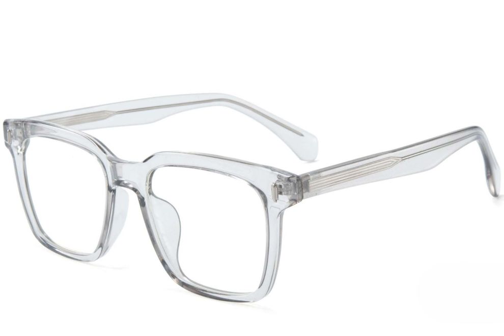 Rechteckige transparente TR90-Brille #BS1025-0095