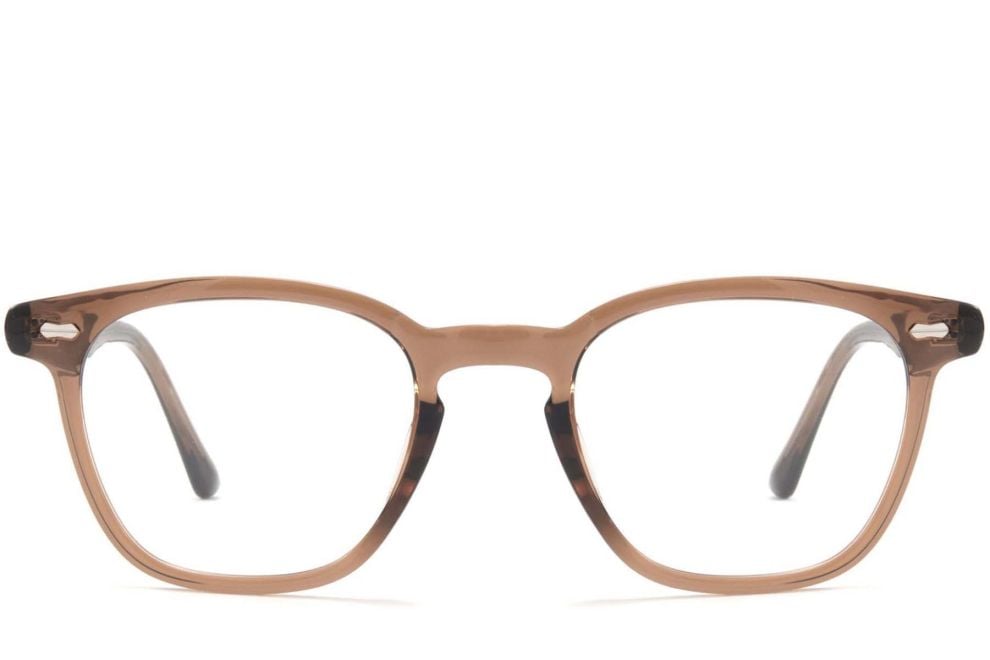 Rectangular Brown TR90 Glasses #BS1025-0102