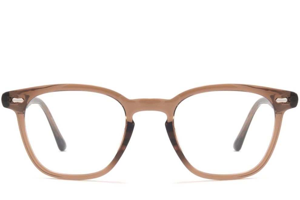 Rechteckige braune TR90-Brille #BS1025-0102