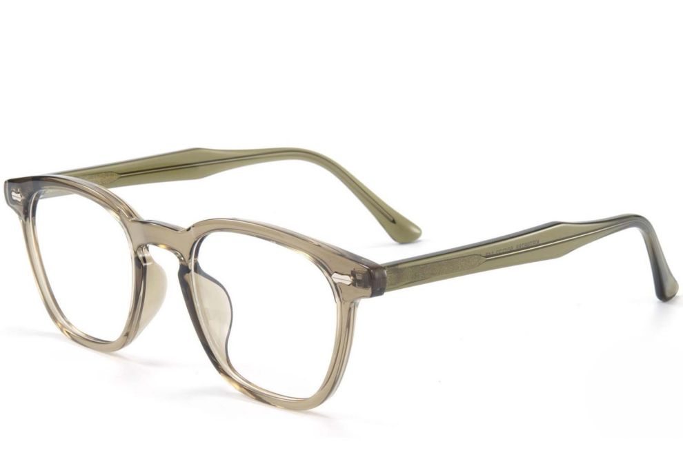 Rechteckige grüne TR90-Brille #BS1025-0103