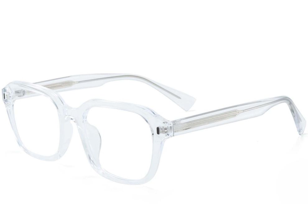 Rechteckige transparente TR90-Brille #BS1025-0105