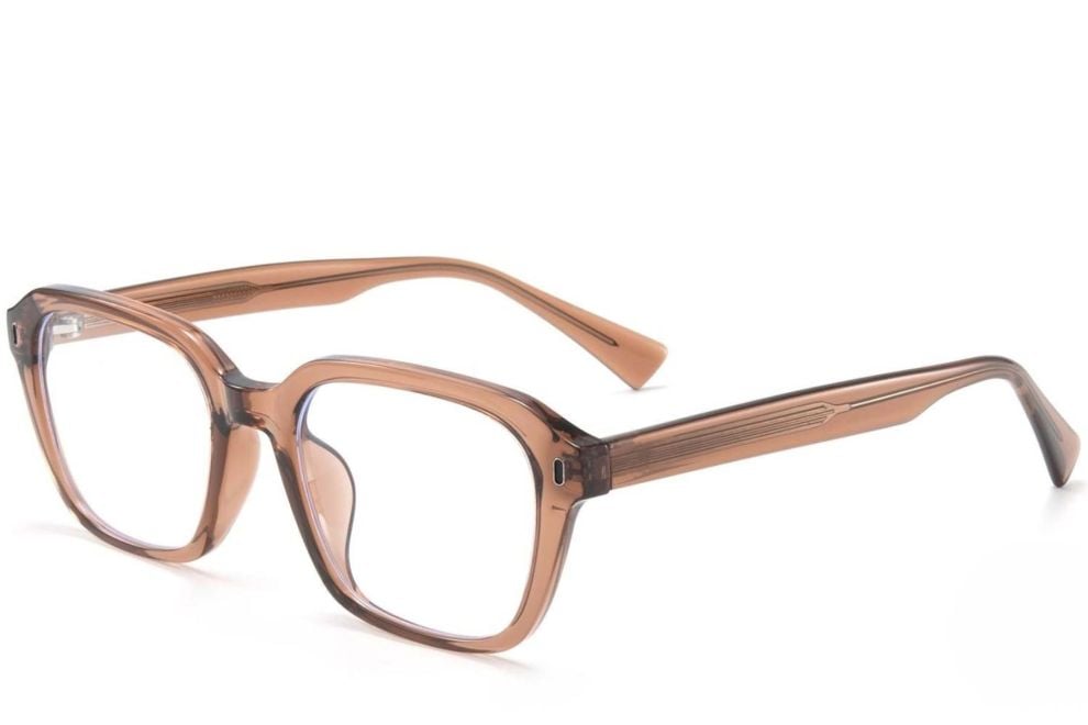 Rectangular Brown TR90 Glasses #BS1025-0107