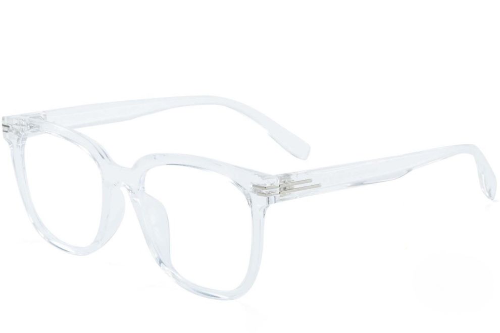 Rechteckige transparente TR90-Brille #BS1025-0111