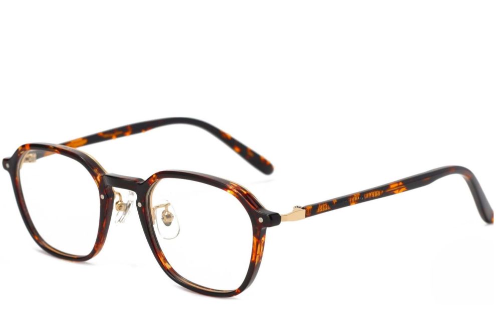 Rechteckige Schildpatt-TR90-Brille #BS1025-0119