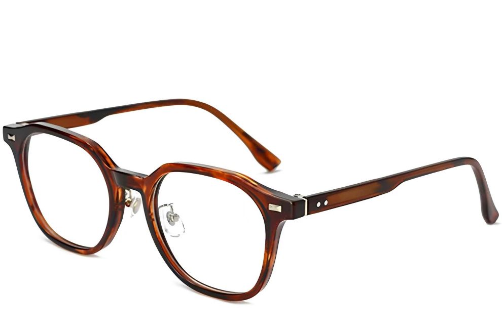 Rectangular Tortoiseshell TR90 Glasses #BS1025-0132