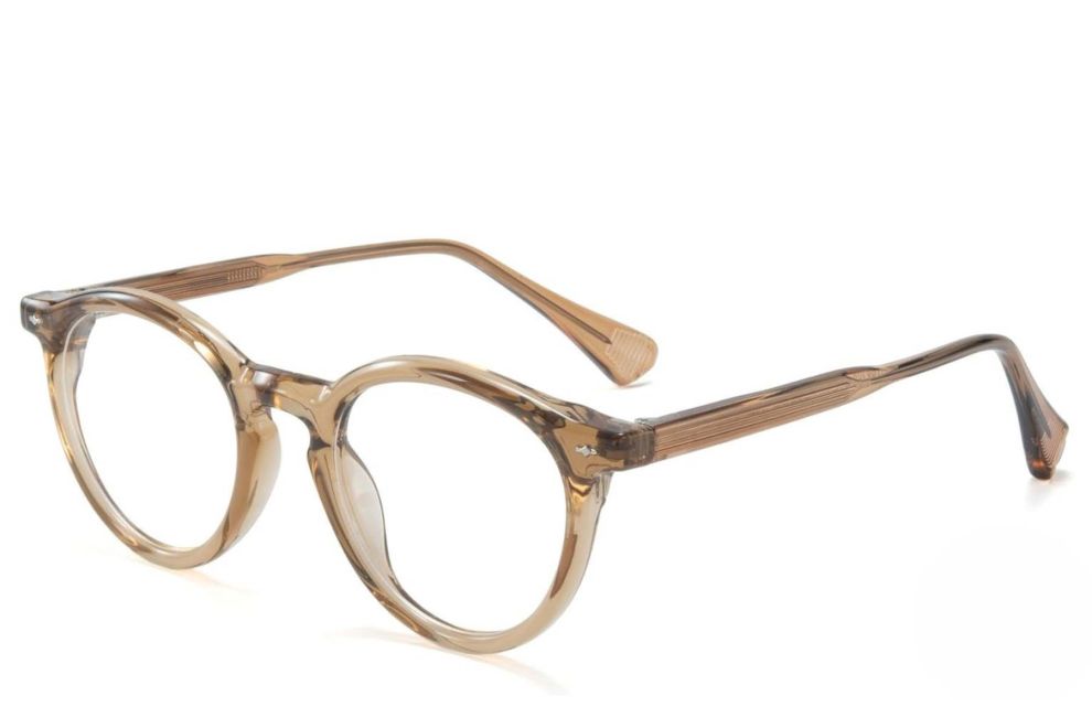 Oval Brown TR90 Glasses #BS1025-0136