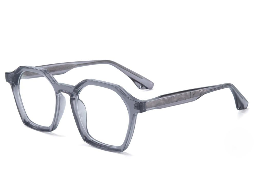 Geometrische graue TR90-Brille #BS1025-0140