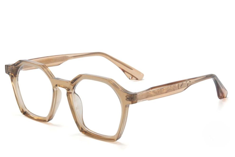 Geometric Brown TR90 Glasses #BS1025-0141