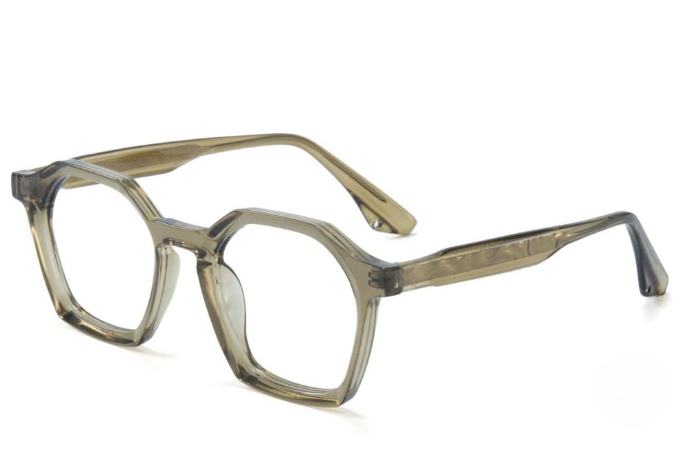 Geometrische grüne TR90-Brille #BS1025-0142