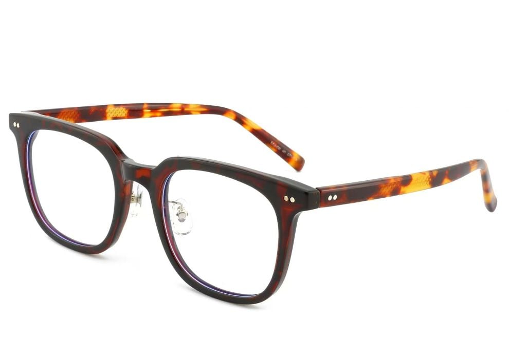 Rectangular Tortoiseshell TR90 Glasses #BS1025-0165