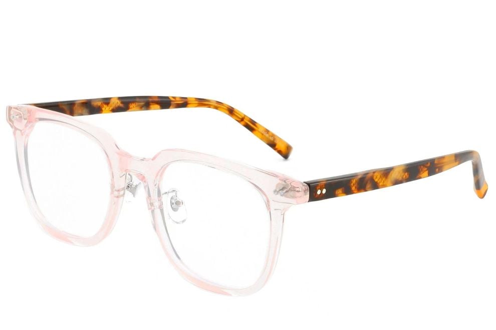 Rectangular Pink TR90 Glasses #BS1025-0166