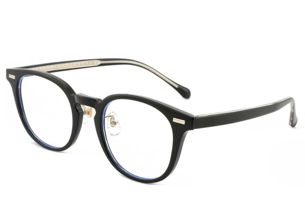 Gafas ovaladas negras TR90 #BS1025-0173