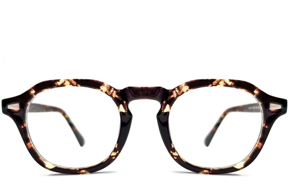 Rechteckige Schildpatt-TR90-Brille #BS1025-0187
