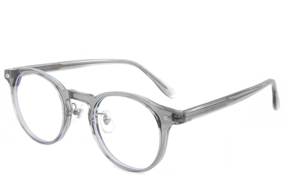 Ovale graue TR90-Brille #BS1025-0205