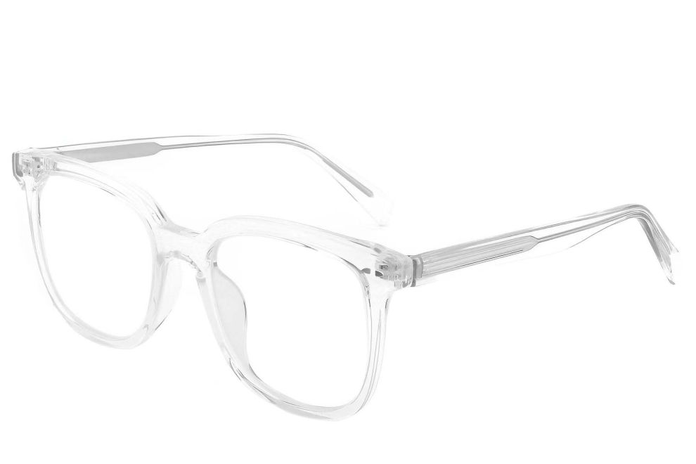 Rechteckige transparente TR90-Brille #BS1025-0210