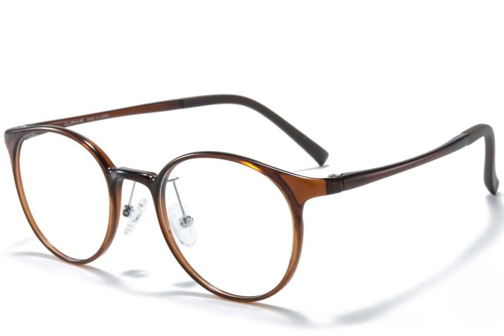 Lunettes ovales en Ultem marron #BS1025-0215