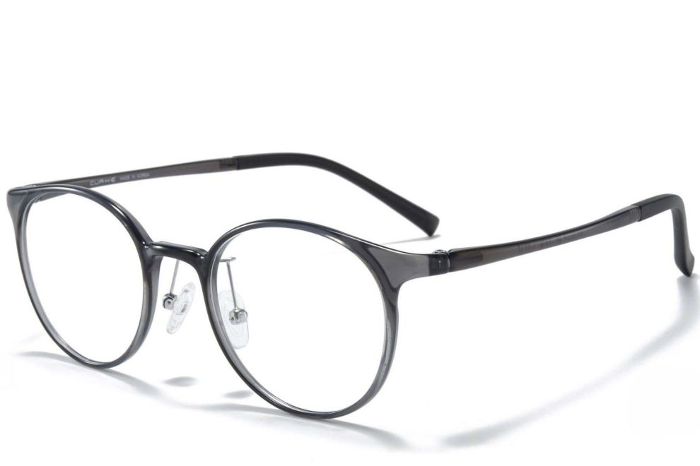 Ovale graue Ultem-Brille #BS1025-0216