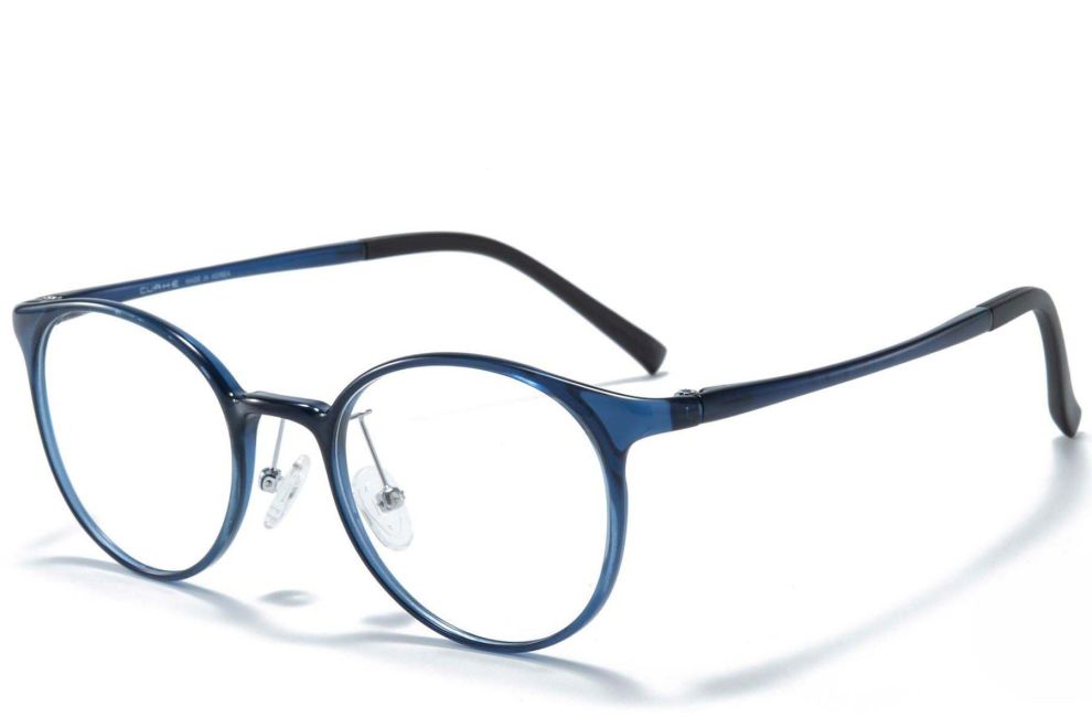 Lunettes ovales bleues Ultem #BS1025-0217