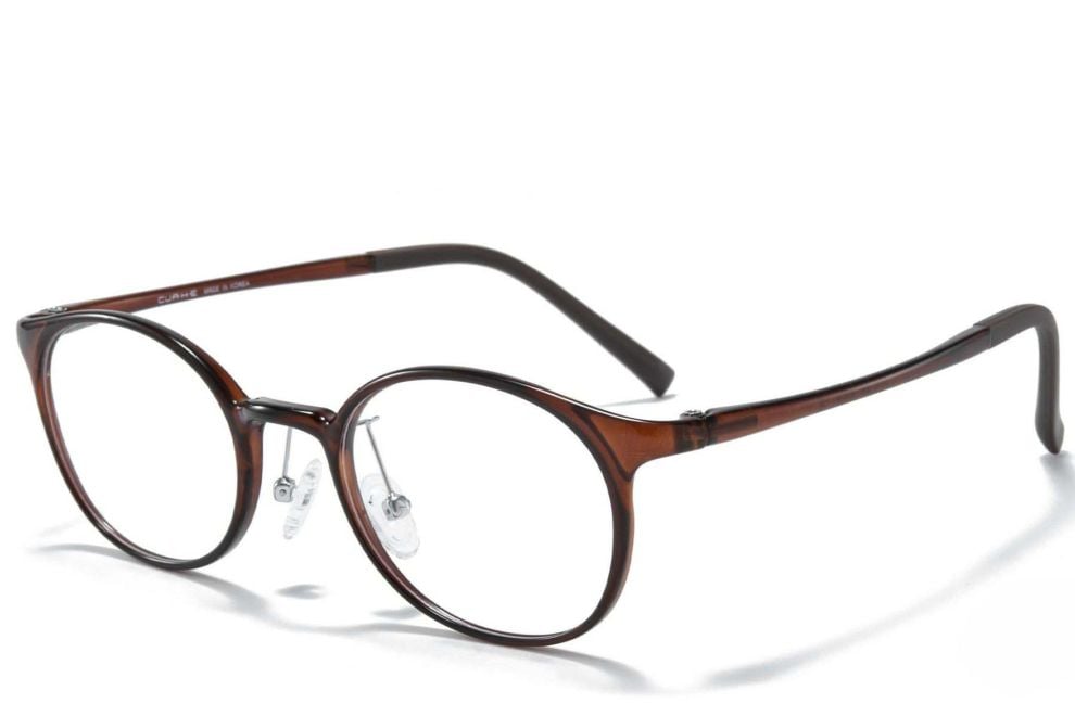 Oval Brown Ultem Glasses #BS1025-0228