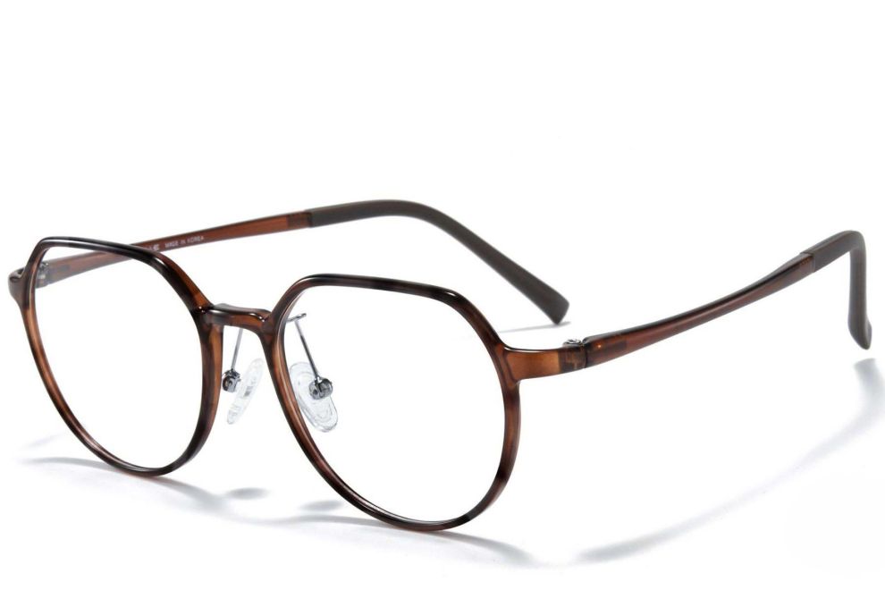 Geometric Tortoiseshell Ultem Glasses #BS1025-0247
