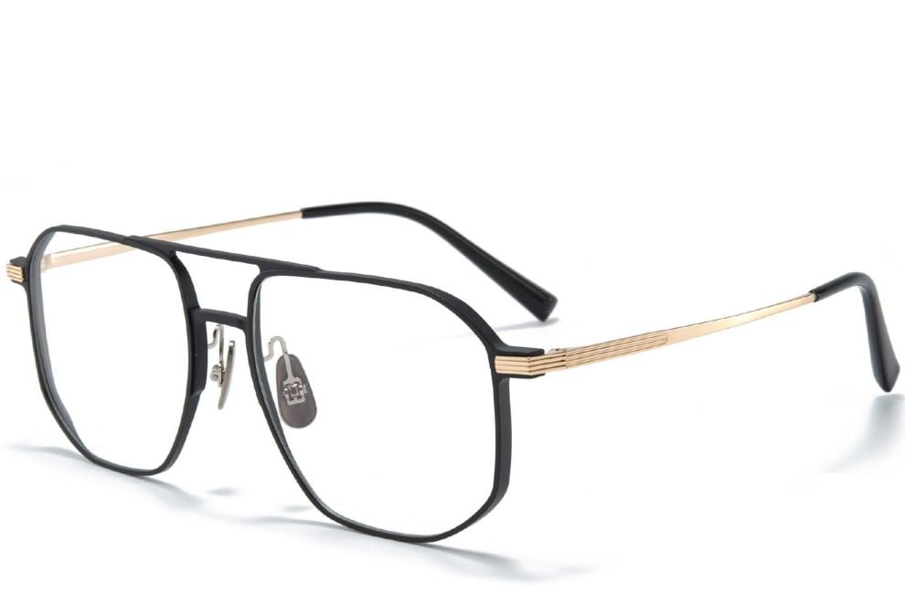 Aviator Golden Metal Glasses #BS1025-0270