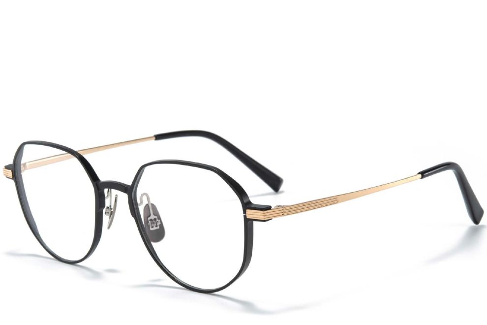 Geometric Golden Metal Glasses #BS1025-0276