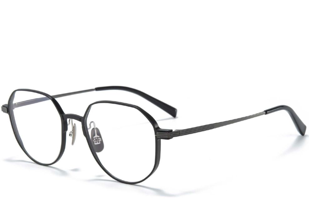 Geometric Black Metal Glasses #BS1025-0277