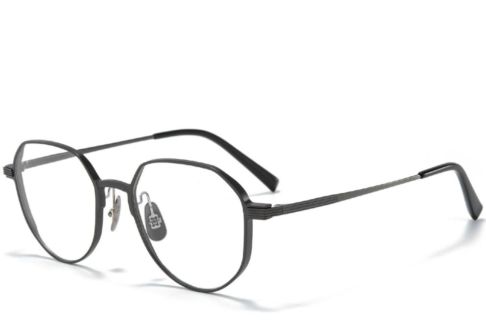 Geometric Black Metal Glasses #BS1025-0278