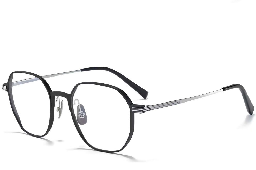Geometric Silver Metal Glasses #BS1025-0283