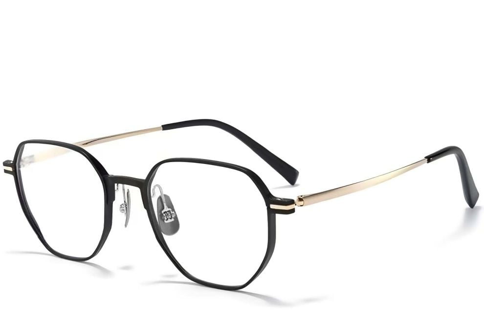 Geometric Golden Metal Glasses #BS1025-0286