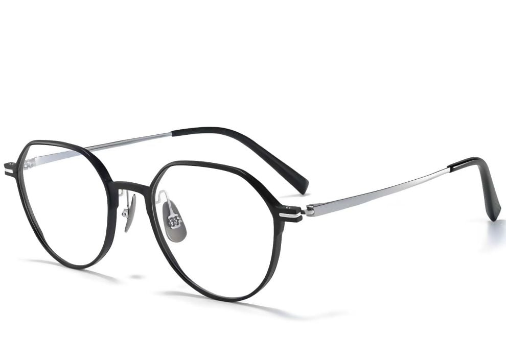 Geometric Silver Metal Glasses #BS1025-0315