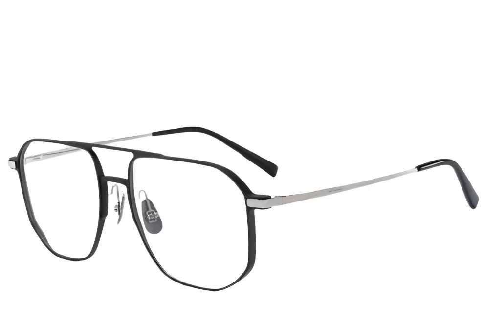 Aviator Silver Metal Glasses #BS1025-0332