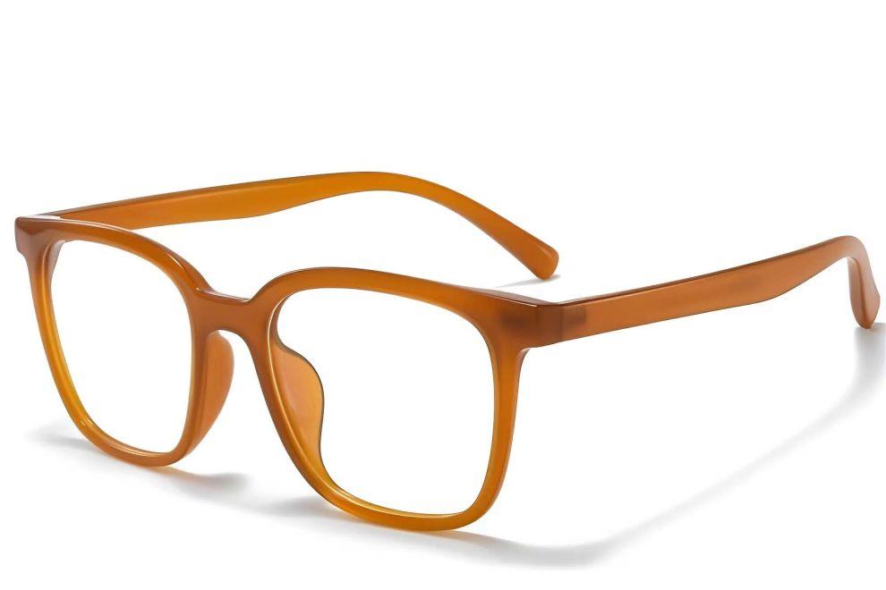 Rechteckige orange TR90-Brille #BS1025-0373
