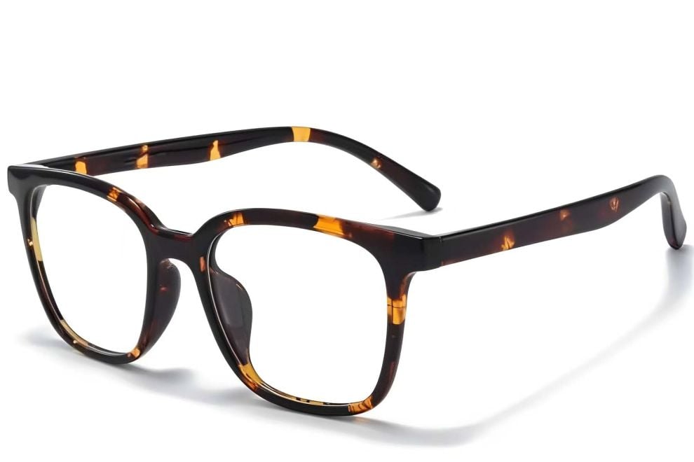 Rectangular Tortoiseshell TR90 Glasses #BS1025-0379